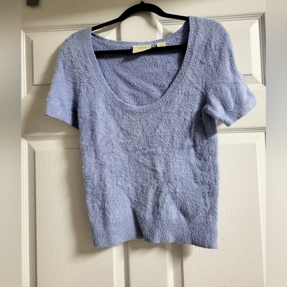 Anthropologie - EUC - Maeve - Rona Eyelash Sweater Tee - Size S - Picture 1 of 3